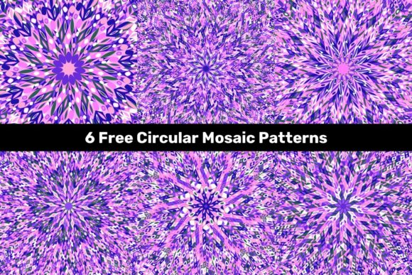 Elevate Your Designs with 6 Free Circular Mosaic Patterns