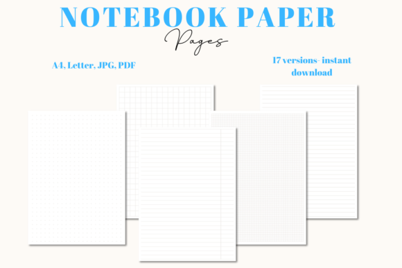 Elevate Your Projects with Notebook Paper Pages and Calligraphy