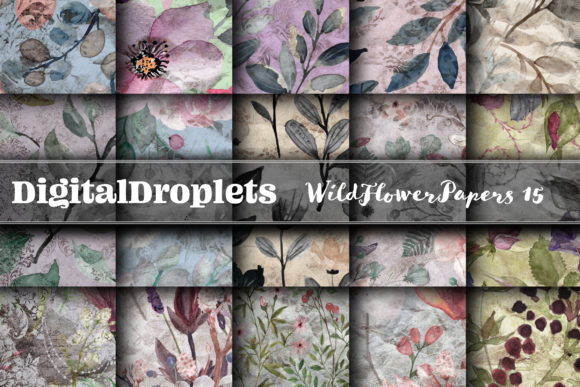 Elevate Your Visual Design with Wild Flowers Papers Vol. 15