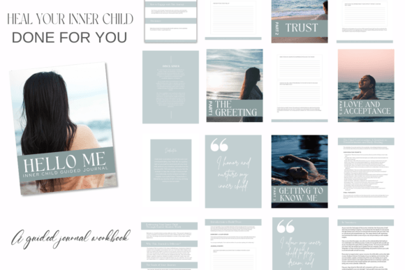 Inner Child Guided Journal PLR Canva: A Designer's Asset