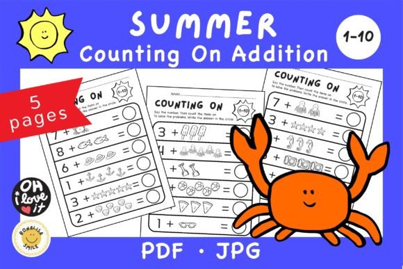 Sun-Kissed Sums: Visual Learning with Summer Math