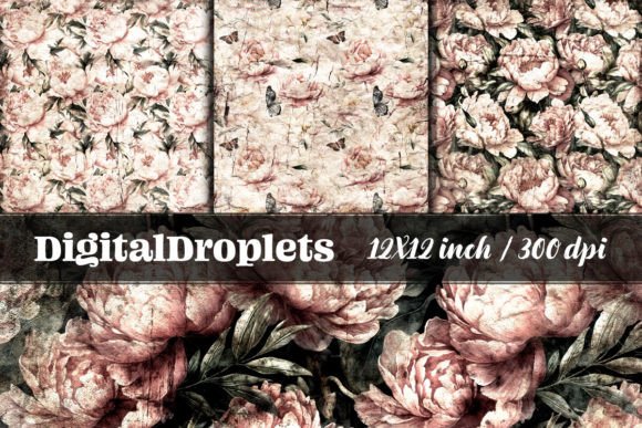 Vintage Peonies Vol.2: A Designer's Guide to Elegant Textures