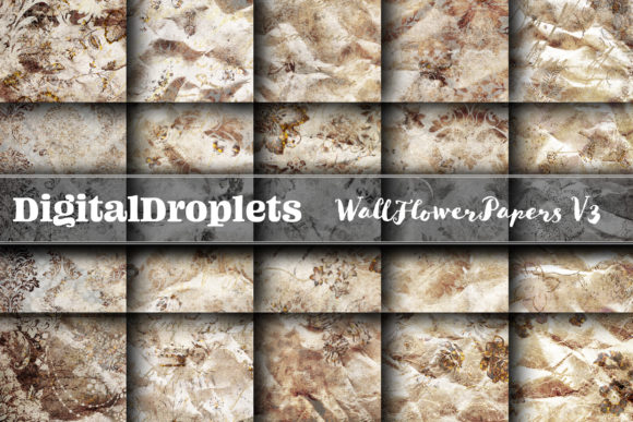 Wall Flowers Papers Vol. 3 | Collection: A Textured Design Asset