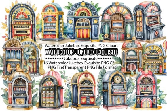 Watercolor Jukebox Exquisite Sublimation: A Design Asset Deep Dive