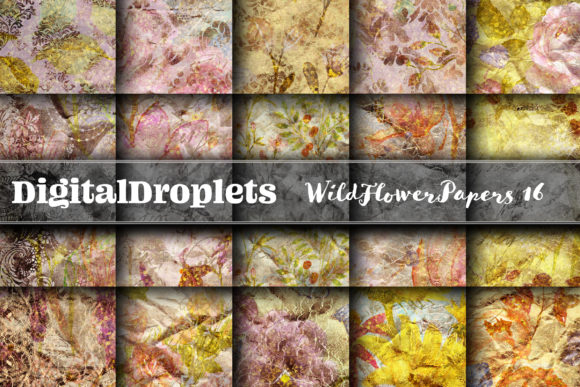 Wild Flowers Papers Vol. 16 | Collection: Gothic & Vintage Textures