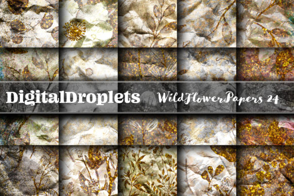 Wild Flowers Papers Vol. 24 | Collection: Textured Design Assets