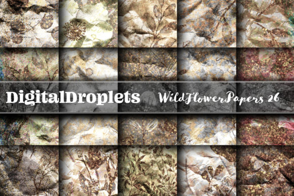 Wild Flowers Papers Vol. 26: A Gothic & Vintage Design Asset