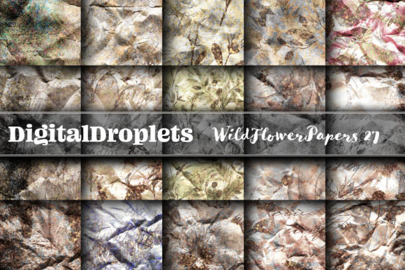 Wild Flowers Papers Vol. 27 | Gothic & Vintage Textures
