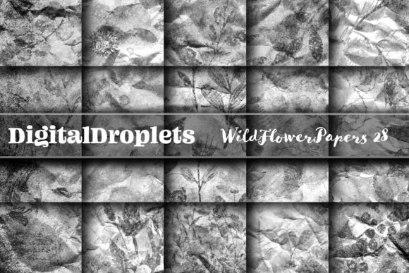 Wild Flowers Papers Vol. 28 | Collection: A Textured Design Asset