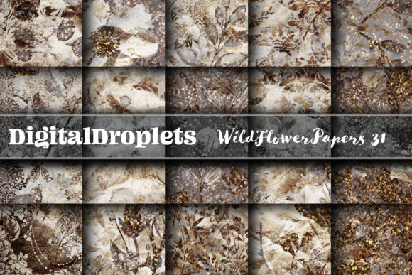 Wild Flowers Papers Vol. 31 | Elegant Textured Collection